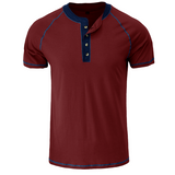 Camisa de algodão macio com mangas curtas