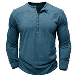 Henley - Camisa de manga comprida