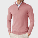 André | Camisola De Caxemira Masculina Com Fecho