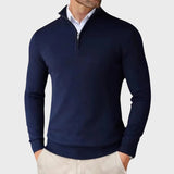 André | Camisola De Caxemira Masculina Com Fecho