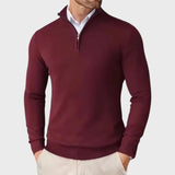 André | Camisola De Caxemira Masculina Com Fecho