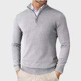 André | Camisola De Caxemira Masculina Com Fecho