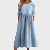 Célia | Vestido de Algodão Elegante