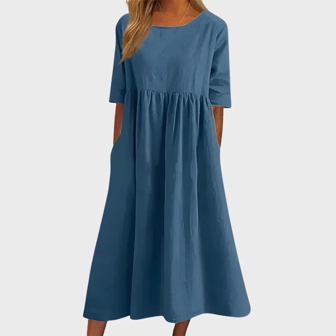 Célia | Vestido de Algodão Elegante