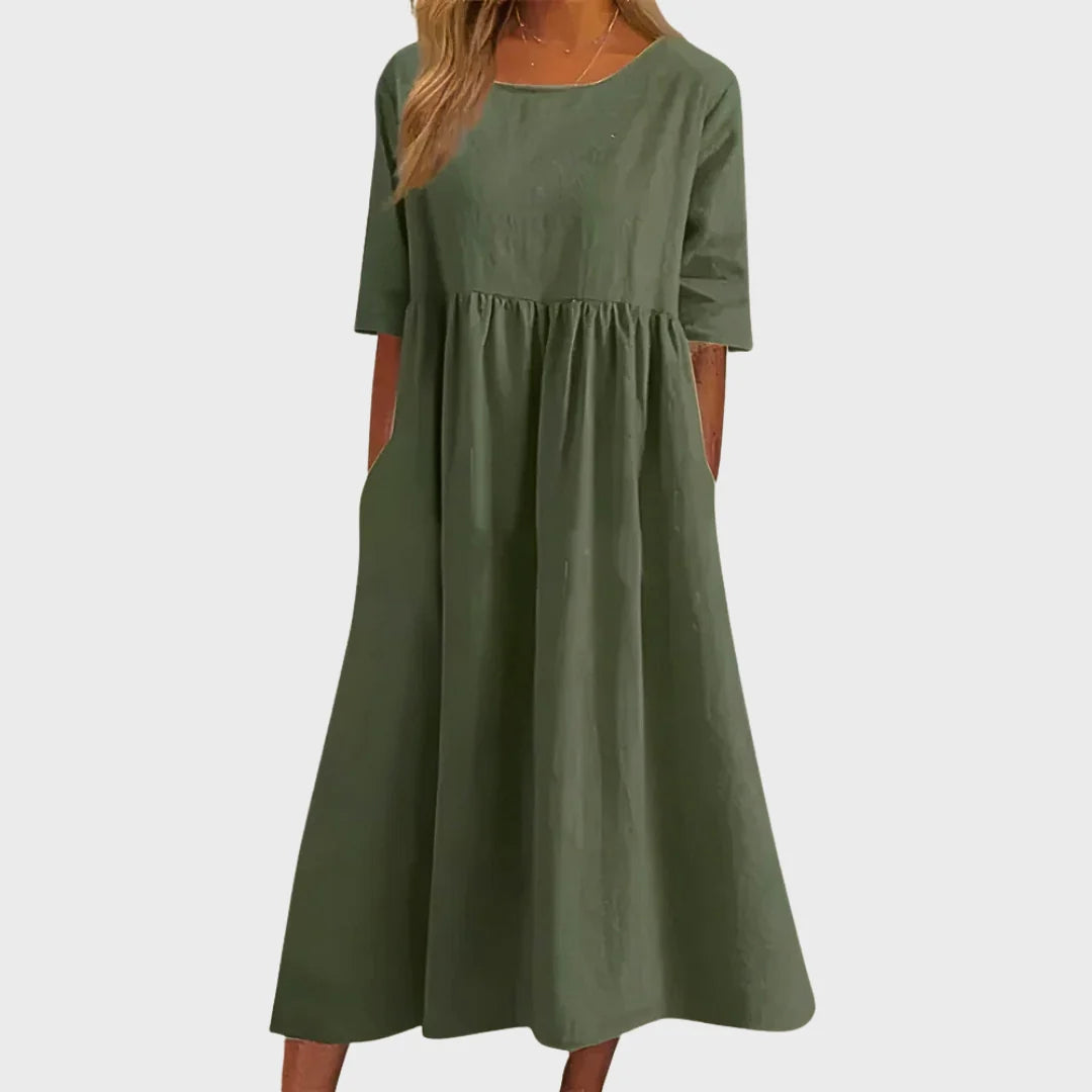 Célia | Vestido de Algodão Elegante