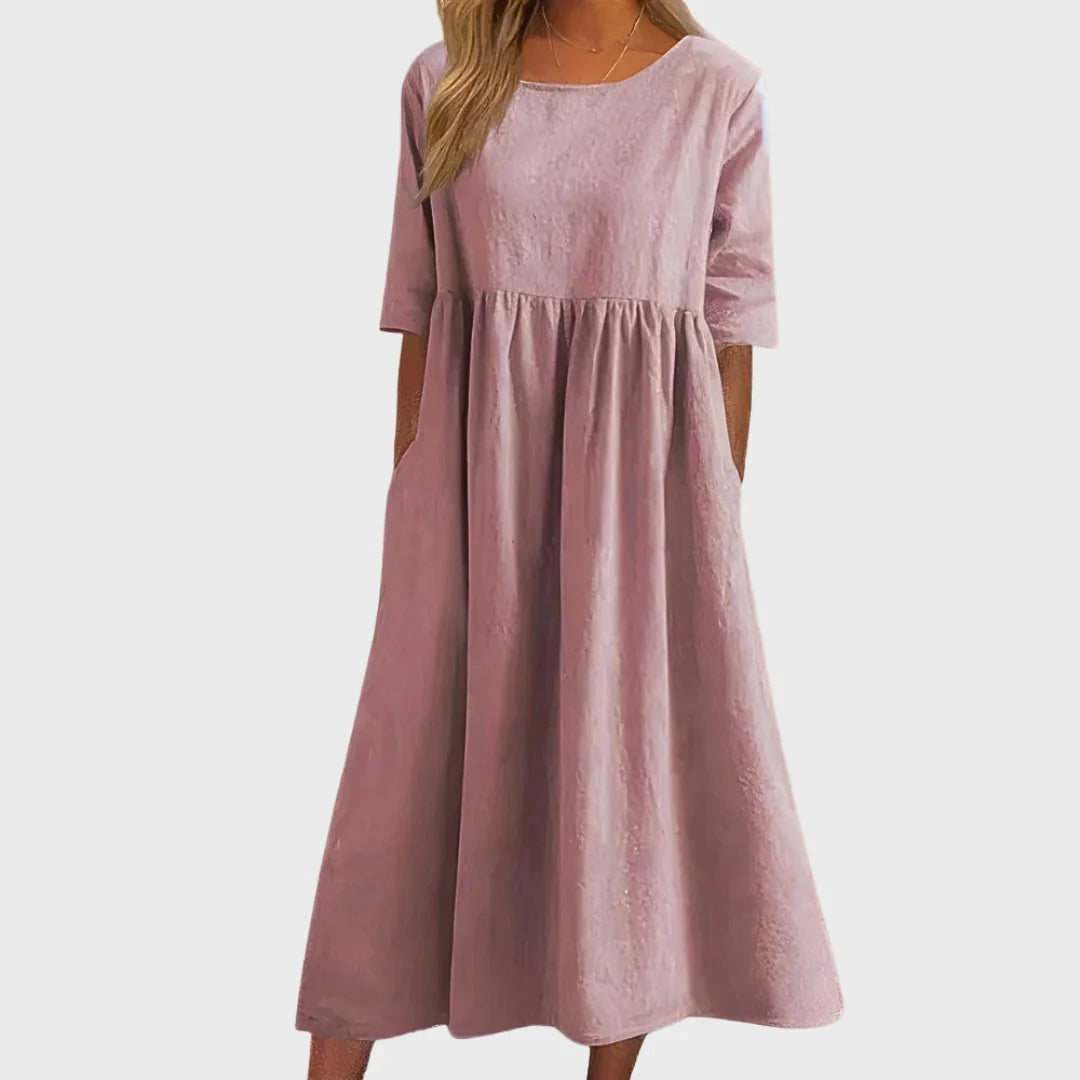 Célia | Vestido de Algodão Elegante