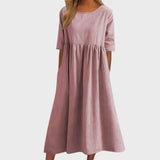 Célia | Vestido de Algodão Elegante