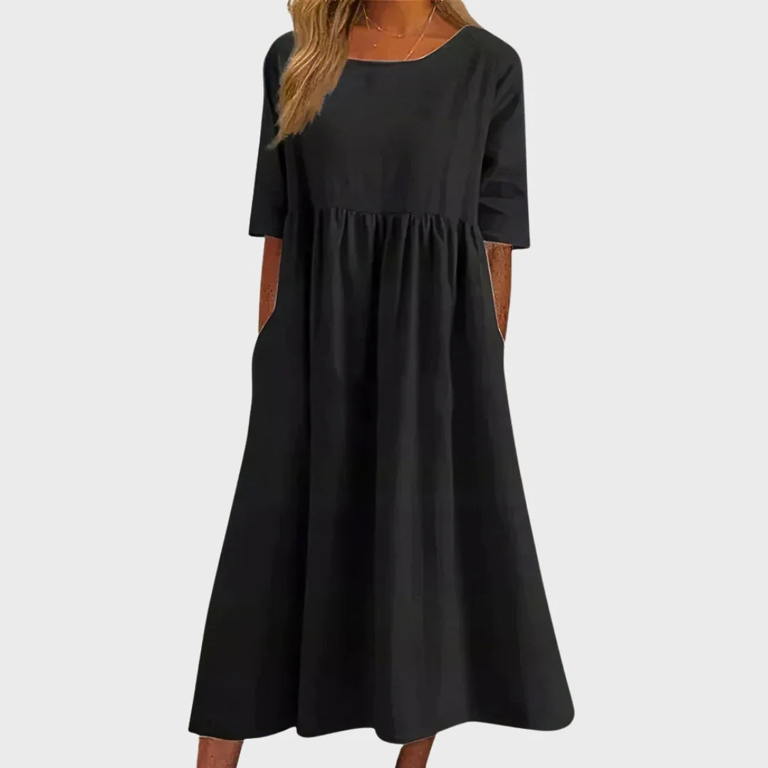 Célia | Vestido de Algodão Elegante