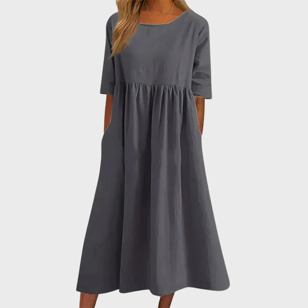 Célia | Vestido de Algodão Elegante