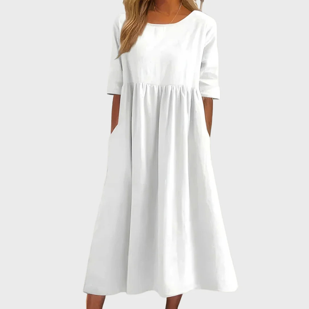 Célia | Vestido de Algodão Elegante