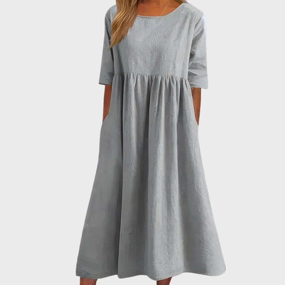Célia | Vestido de Algodão Elegante