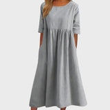Célia | Vestido de Algodão Elegante