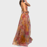 Renata | Vestido Maxi Floral Descontraído