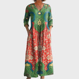Veronica | Maxi Dress with Vintage Floral Print