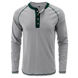 Camisa Henley em algodão macio