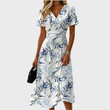 Carminho | Vestido Elegante com Flores