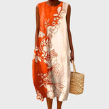 Elisa | Vestido com Painéis e Padrão de Bolas