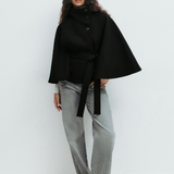 Lusana - Casaco elegante com cinto