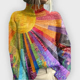Sofia | Camisola de Gola Alta Colorida
