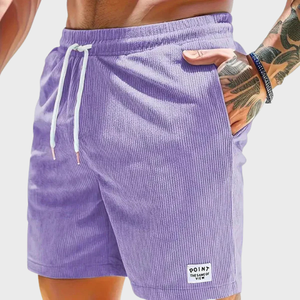 André | Calções de Cotelê com Elasticidade Suave