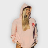 Íris | Hoodie Oversized em Mistura de Algodão com Bordado nas Costas