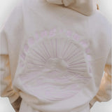 Íris | Hoodie Oversized em Mistura de Algodão com Bordado nas Costas