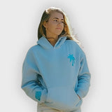 Íris | Hoodie Oversized em Mistura de Algodão com Bordado nas Costas