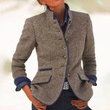 Valeria | Cardigan Elegante Com Gola Alta