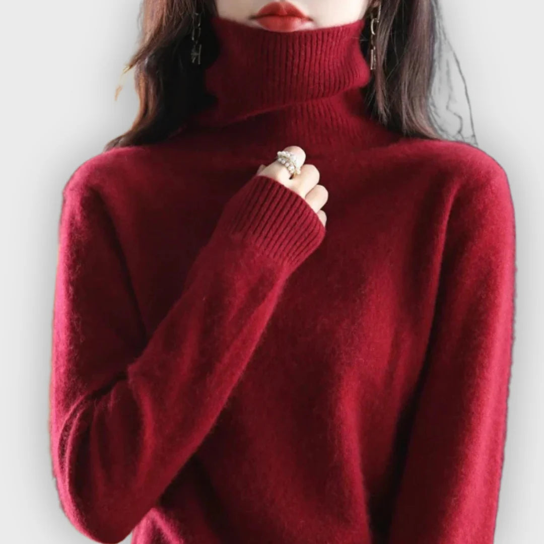 Eduarda | Camisola de Caxemira com Gola Alta