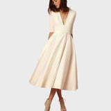 Francisca | Vestido Elegante com Decote em V