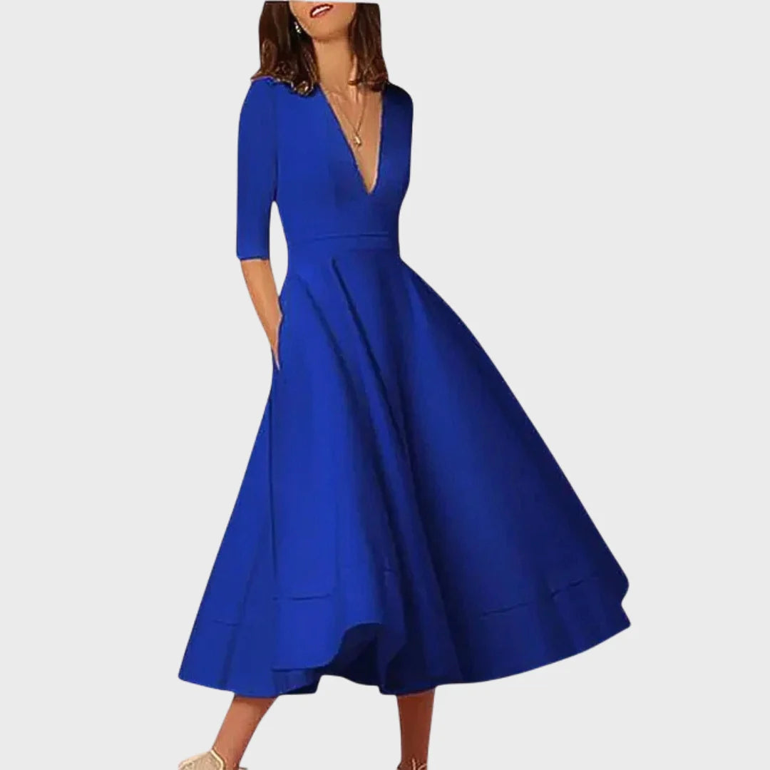 Francisca | Vestido Elegante com Decote em V