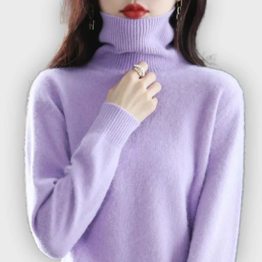 Eduarda | Camisola de Caxemira com Gola Alta