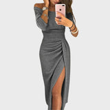 Isadora | Vestido de Noite Elegante com Ombros Descobertos