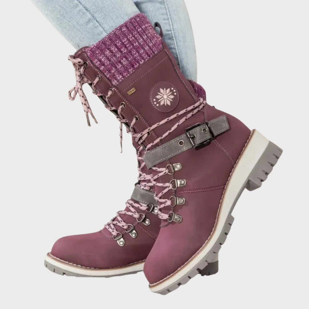 Catarina | Botas De Inverno Com Atacadores – Sola Antiderrapante