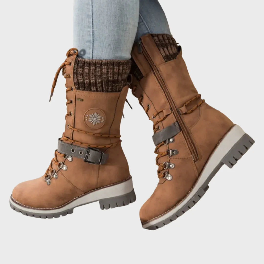 Catarina | Botas De Inverno Com Atacadores – Sola Antiderrapante