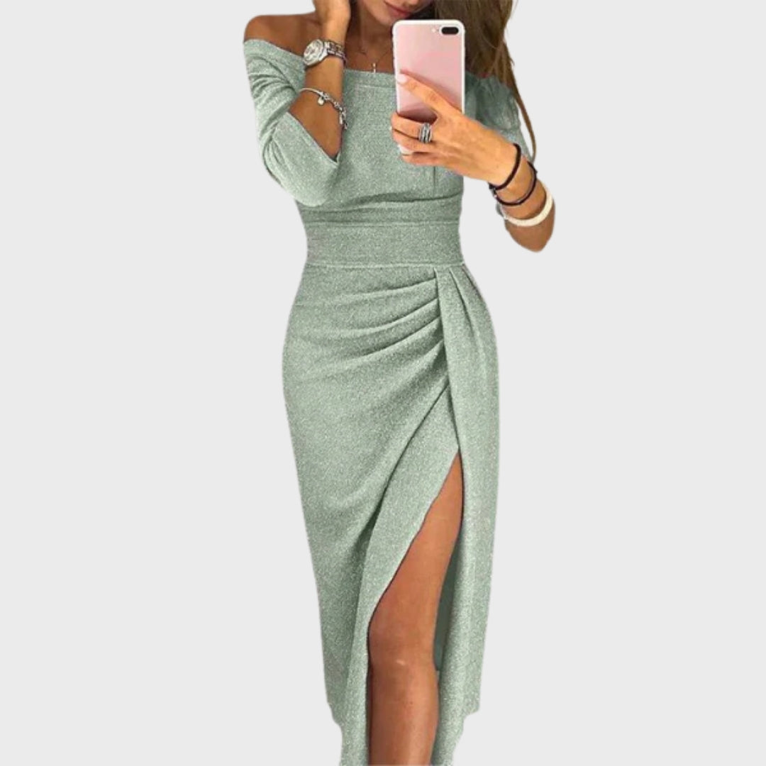 Isadora | Vestido de Noite Elegante com Ombros Descobertos