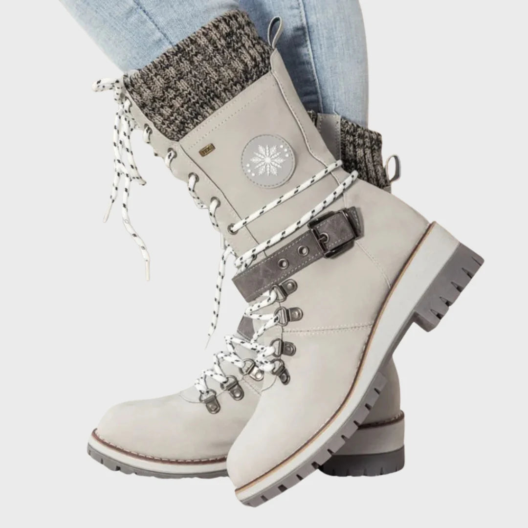 Catarina | Botas De Inverno Com Atacadores – Sola Antiderrapante