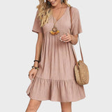 Daniela | Vestido Retro em V com Controlo de Barriga
