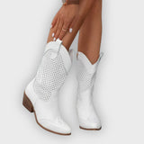 Mariana | Botas De Cowboy Estilosas E Respiráveis Com Fecho