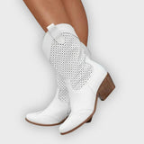 Mariana | Botas De Cowboy Estilosas E Respiráveis Com Fecho