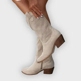 Mariana | Botas De Cowboy Estilosas E Respiráveis Com Fecho