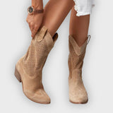 Mariana | Botas De Cowboy Estilosas E Respiráveis Com Fecho