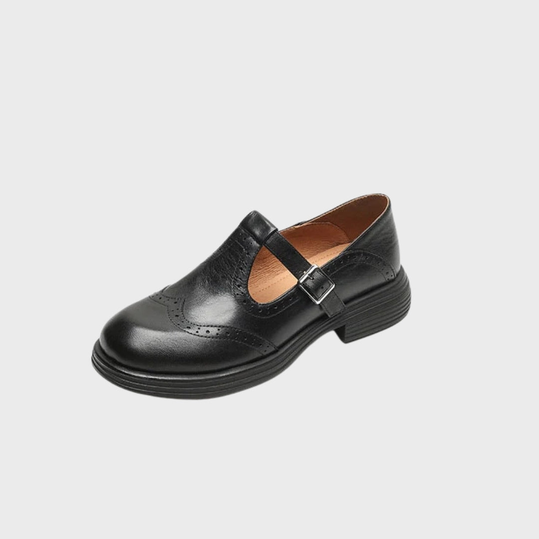 Inês | Sapatos Mary Janes Elegantes Em Pele