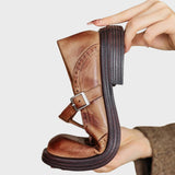 Inês | Sapatos Mary Janes Elegantes Em Pele