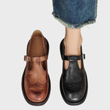 Inês | Sapatos Mary Janes Elegantes Em Pele