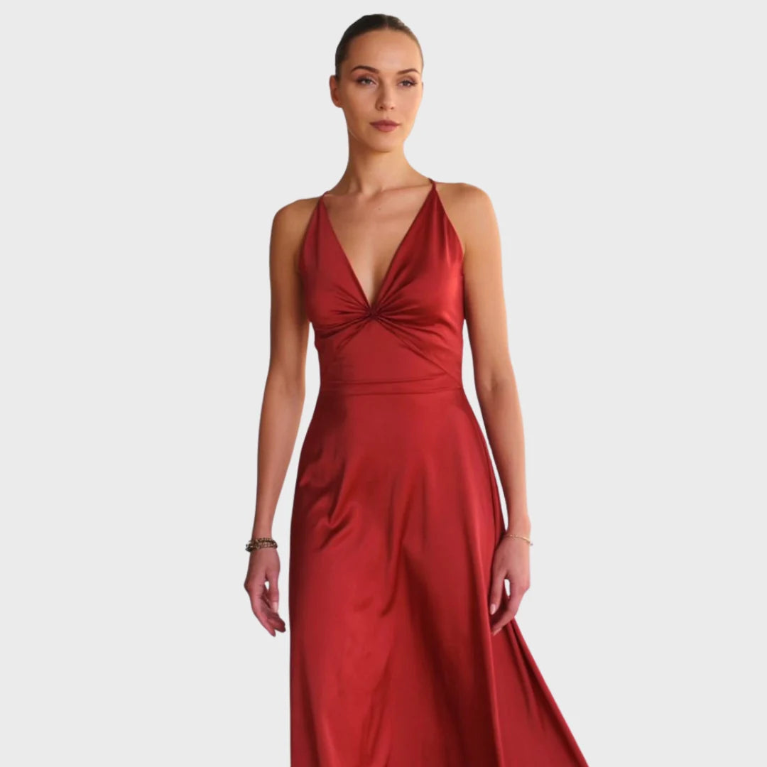 Ângela | Vestido de Festa Sem Mangas