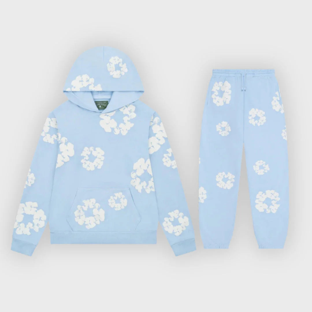 Violeta | Conjunto de Hoodie e Joggers em Algodão Wreath