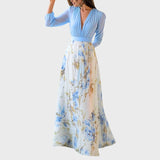 Catarina | Vestido Maxi Leve com Flores