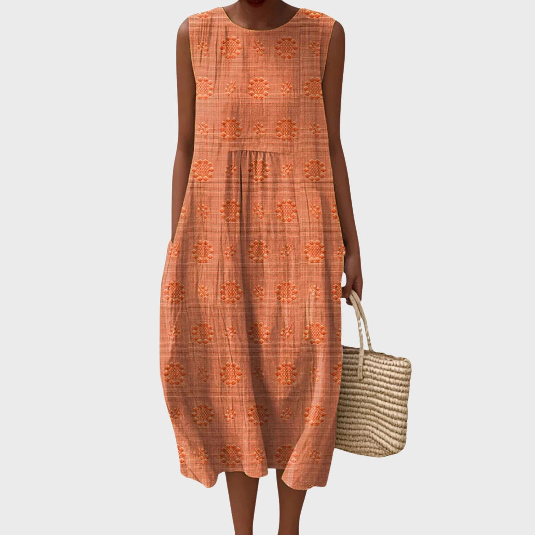 Cecília | Vestido de Algodão Bordado