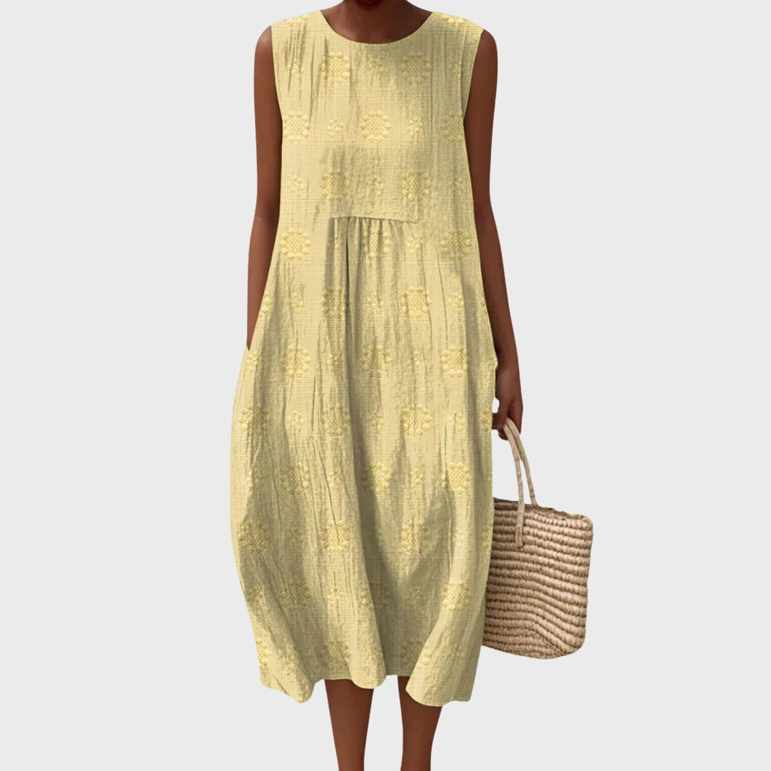 Cecília | Vestido de Algodão Bordado
